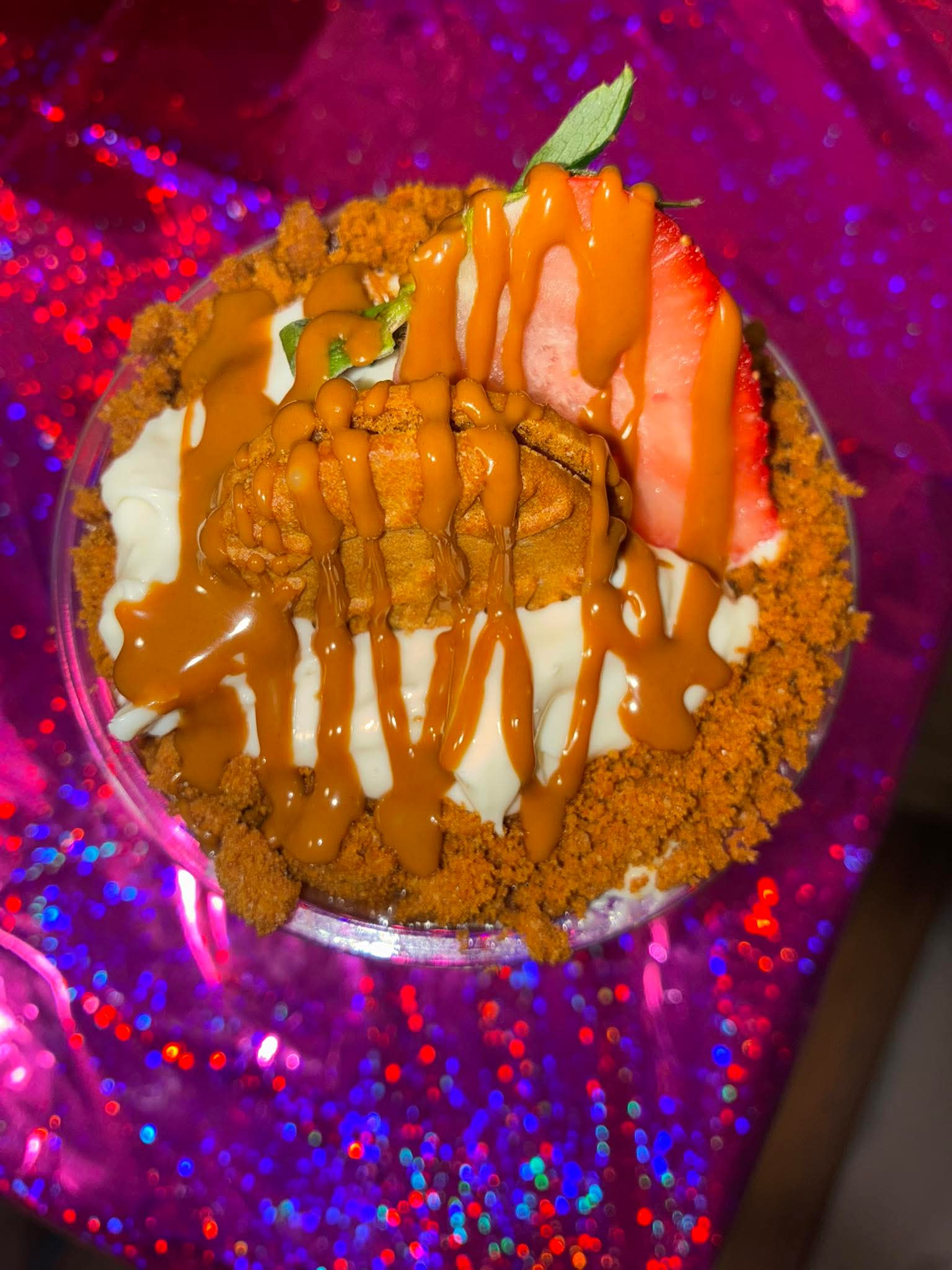 Strawberry Briscoff cheesecake  parfait